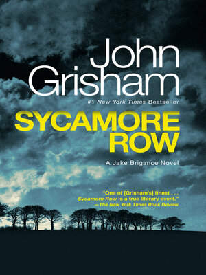 cover image of Sycamore Row